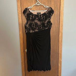 Connected Apparel Black/Tan Dress
